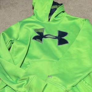 Under Armour lime green sweatshirt